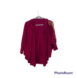 MEDIUM Gryffindor Harry Potter Short Hooded Soft Burgundy and Gold Robe